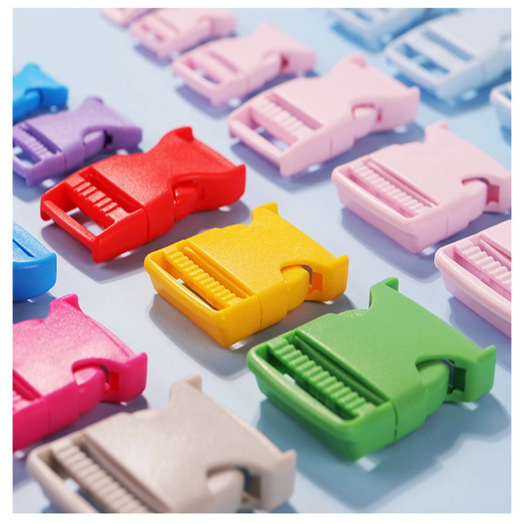 Fashion Colorful Plastic Adjustable Quick Breakaway Side Release Safety Plastic Buckle